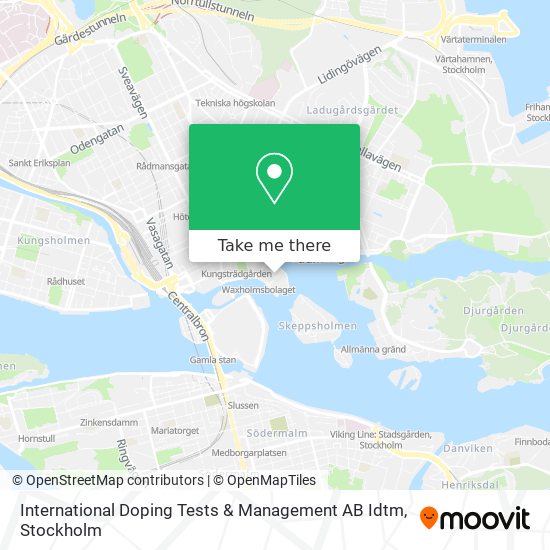 International Doping Tests & Management AB Idtm map