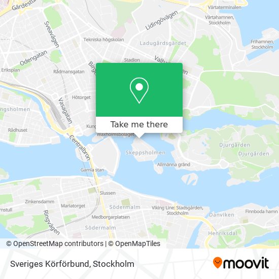 Sveriges Körförbund map