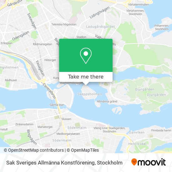 Sak Sveriges Allmänna Konstförening map