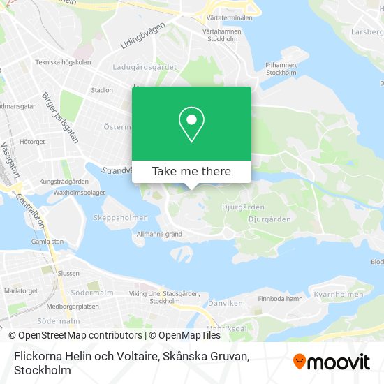 Flickorna Helin och Voltaire, Skånska Gruvan map