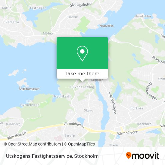 Utskogens Fastighetsservice map