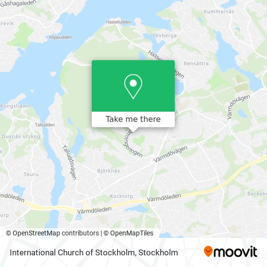 International Church of Stockholm map