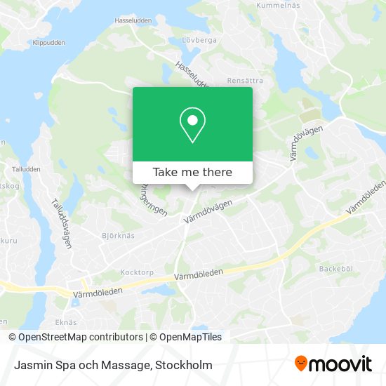 Jasmin Spa och Massage map