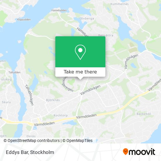 Eddys Bar map