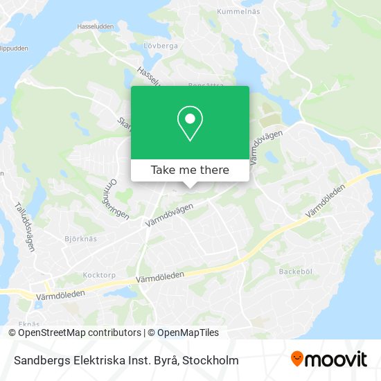 Sandbergs Elektriska Inst. Byrå map