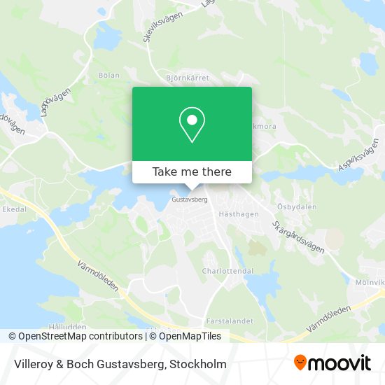 Villeroy & Boch Gustavsberg map