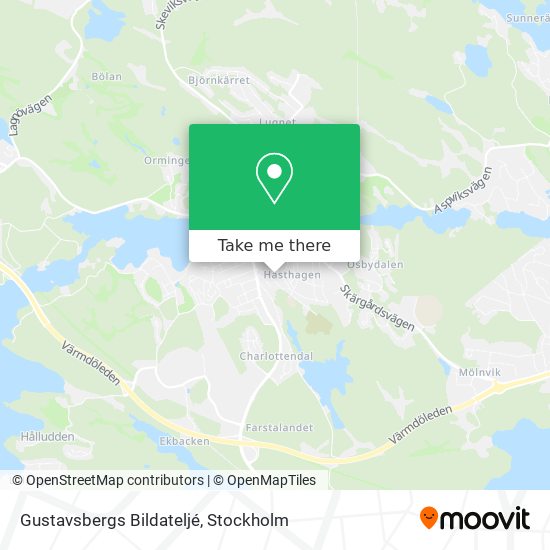 Gustavsbergs Bildateljé map