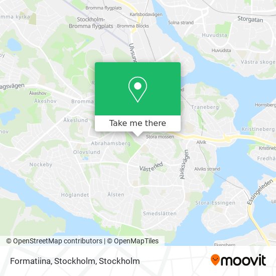 Formatiina, Stockholm map