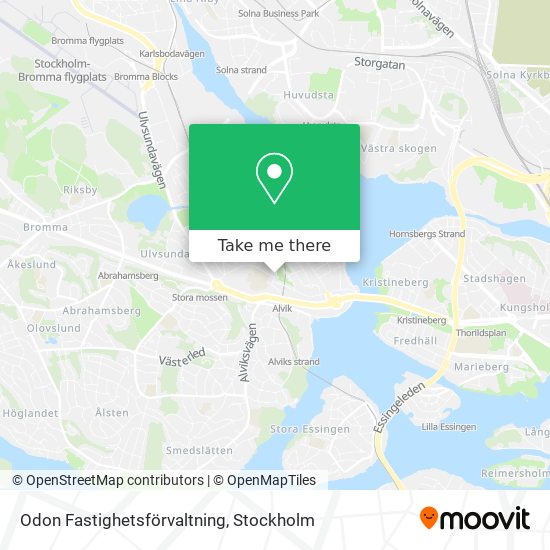 Odon Fastighetsförvaltning map