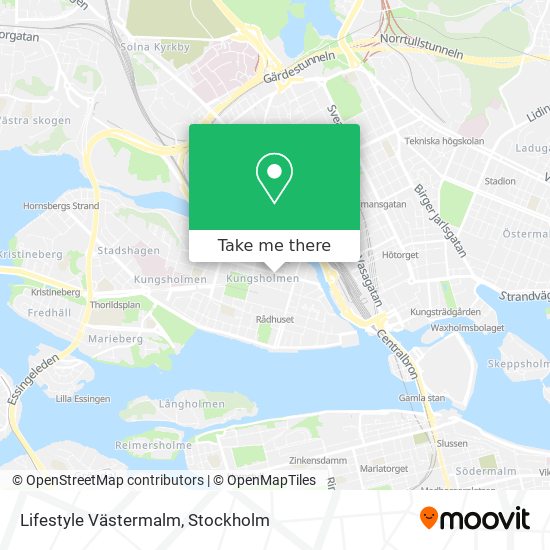 Lifestyle Västermalm map