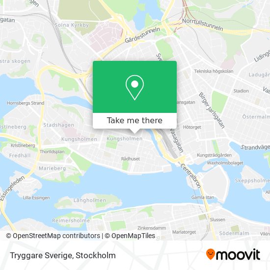 Tryggare Sverige map