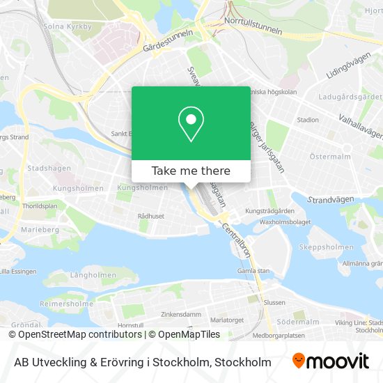 AB Utveckling & Erövring i Stockholm map