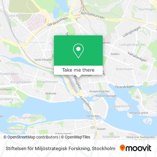 Stiftelsen för Miljöstrategisk Forskning map