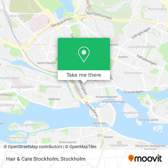 Hair & Care Stockholm map