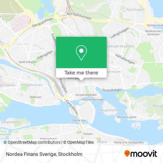 Nordea Finans Sverige map