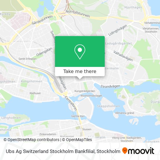 Ubs Ag Switzerland Stockholm Bankfilial map