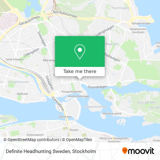 Definite Headhunting Sweden map