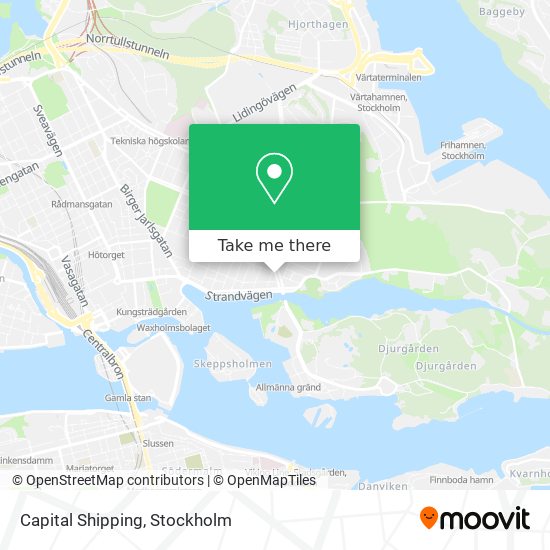 Capital Shipping map