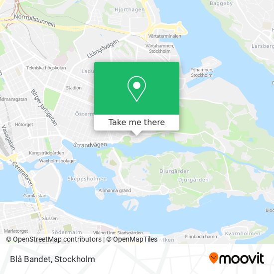 Blå Bandet map