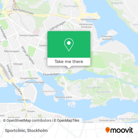 Sportclinic map