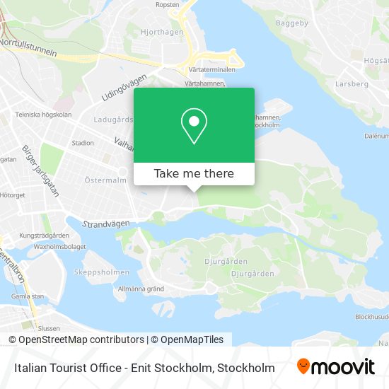 Italian Tourist Office - Enit Stockholm map