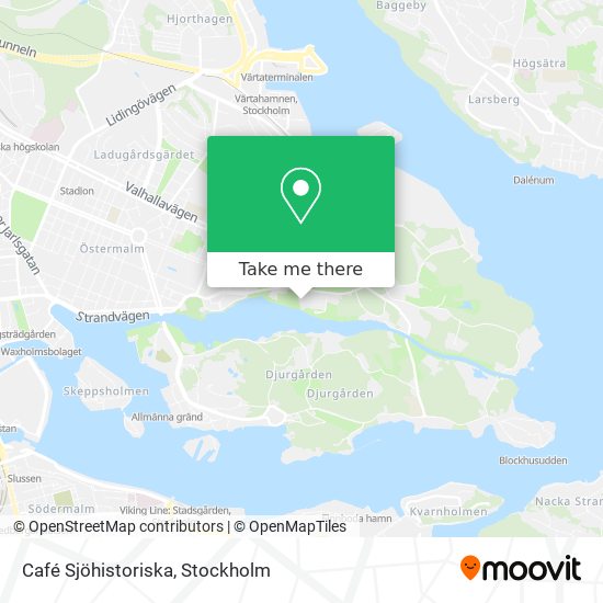 Café Sjöhistoriska map