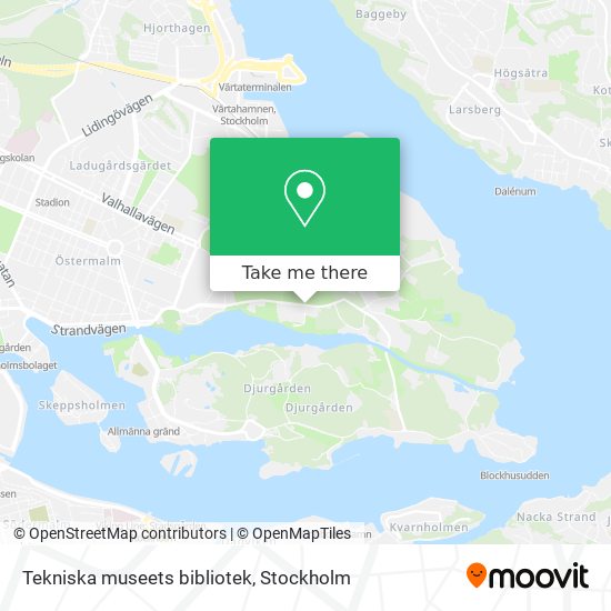 Tekniska museets bibliotek map