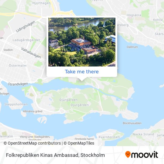 Folkrepubliken Kinas Ambassad map