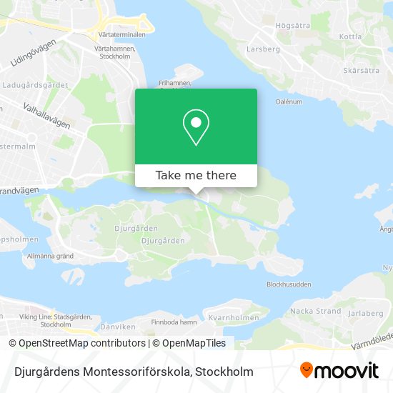 Djurgårdens Montessoriförskola map