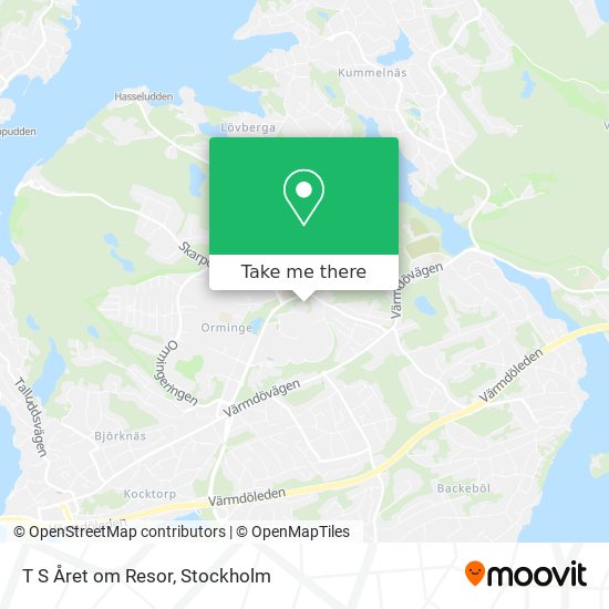 T S Året om Resor map