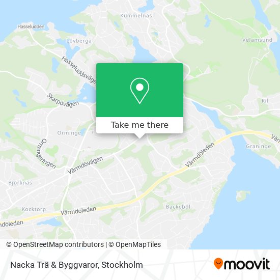 Nacka Trä & Byggvaror map