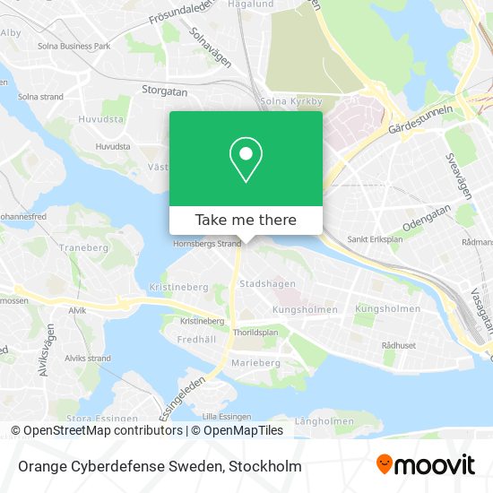 Orange Cyberdefense Sweden map