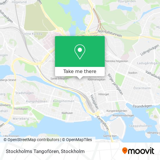 Stockholms Tangofören map