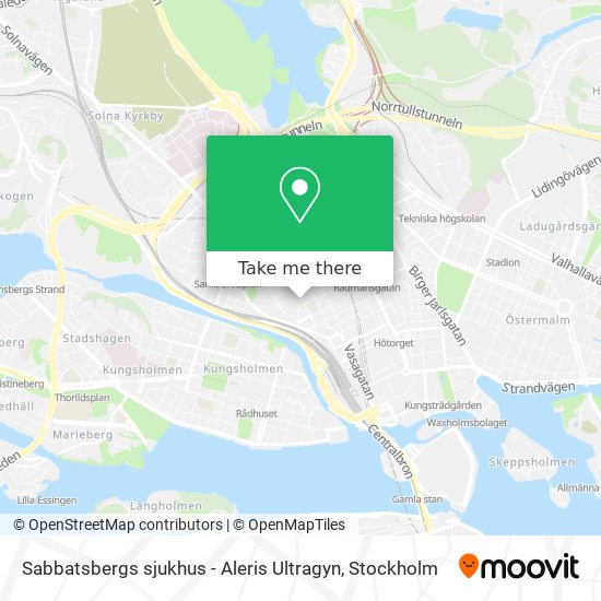 Sabbatsbergs sjukhus - Aleris Ultragyn map