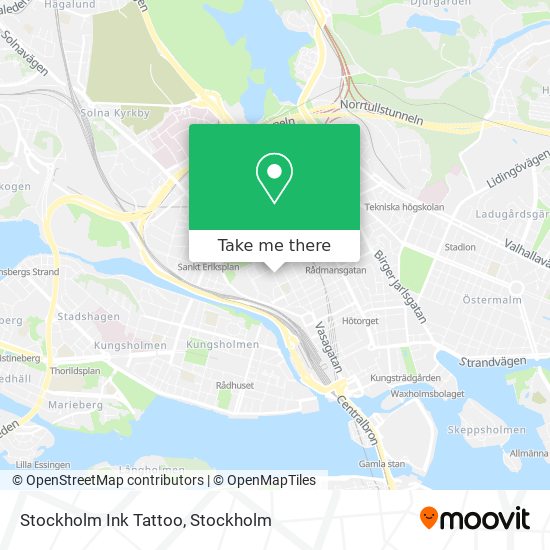 Stockholm Ink Tattoo map