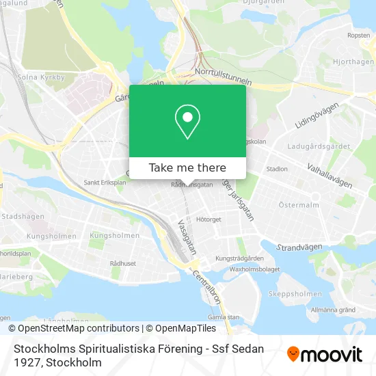 Stockholms Spiritualistiska Förening - Ssf Sedan 1927 map