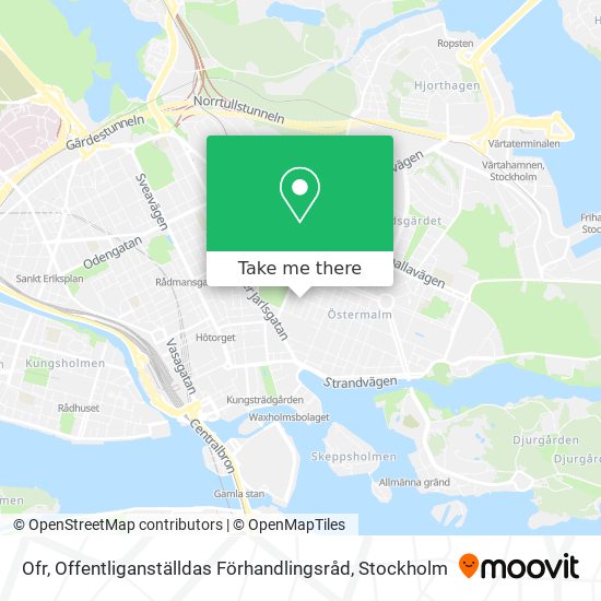 Ofr, Offentliganställdas Förhandlingsråd map