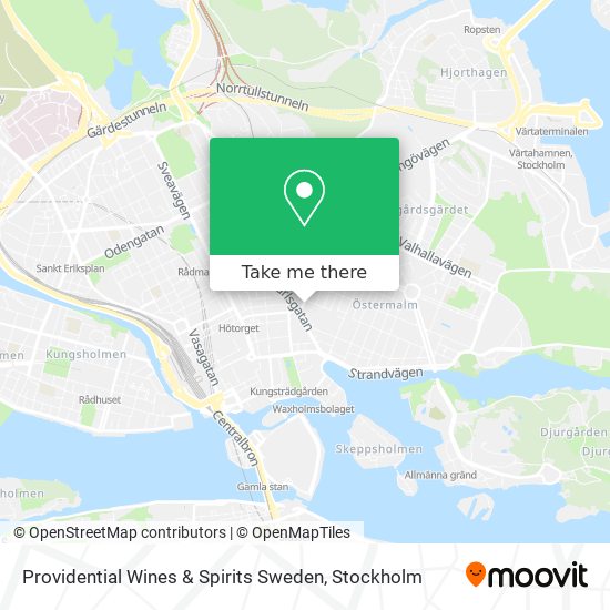 Providential Wines & Spirits Sweden map