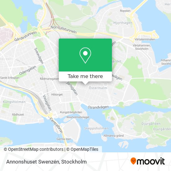 Annonshuset Swenzén map