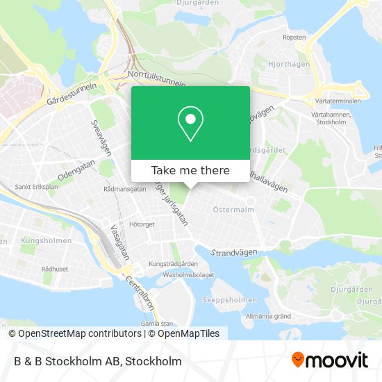 B & B Stockholm AB map