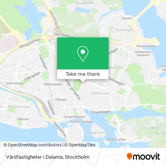 Vårdfastigheter i Dalarna map