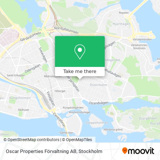 Oscar Properties Förvaltning AB map