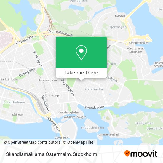 Skandiamäklarna Östermalm map