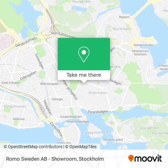 Romo Sweden AB - Showroom map