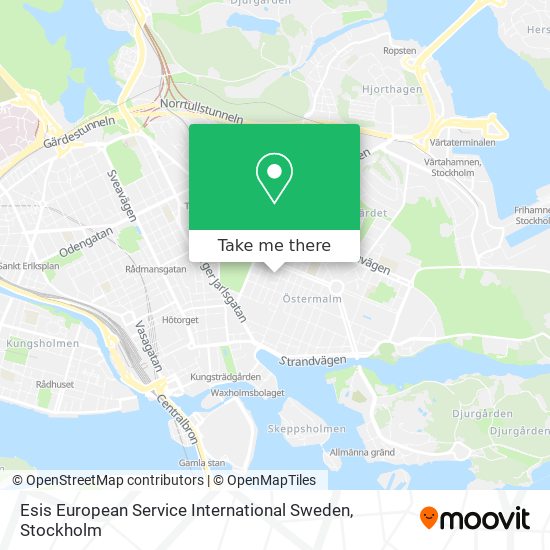 Esis European Service International Sweden map