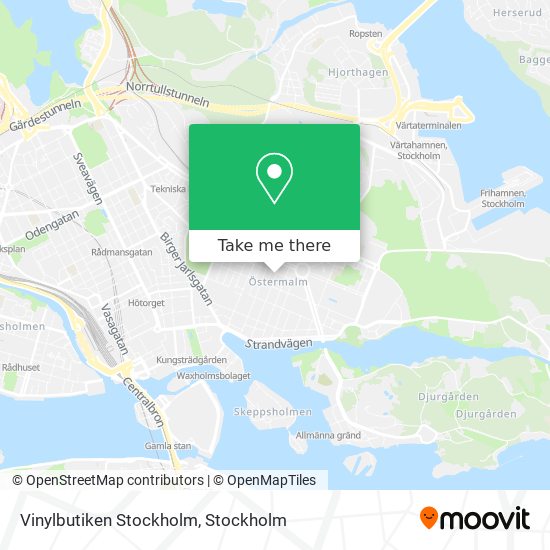 Vinylbutiken Stockholm map