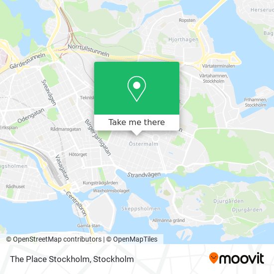 The Place Stockholm map