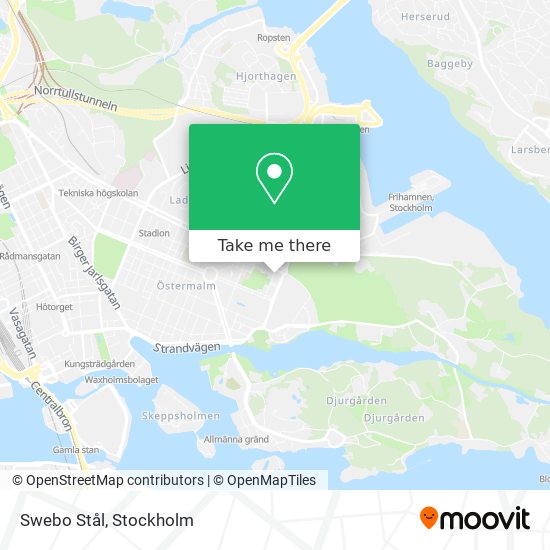 Swebo Stål map