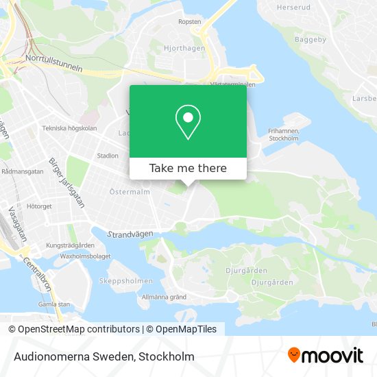 Audionomerna Sweden map