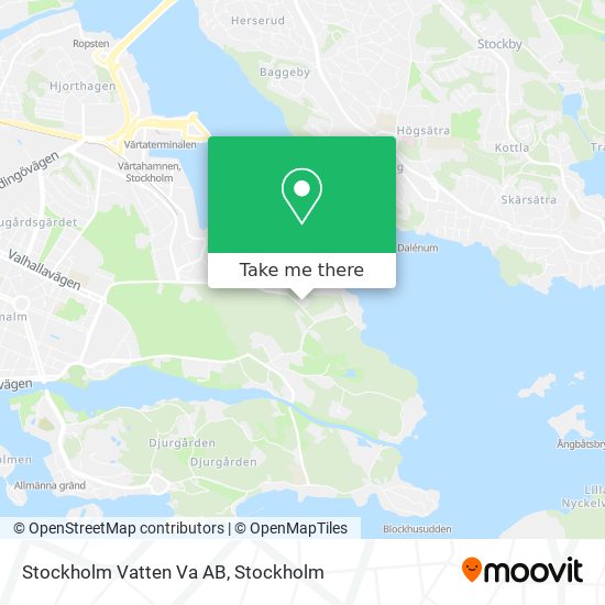 Stockholm Vatten Va AB map